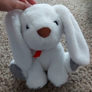 Spark Plush White Gray Bunny 10"